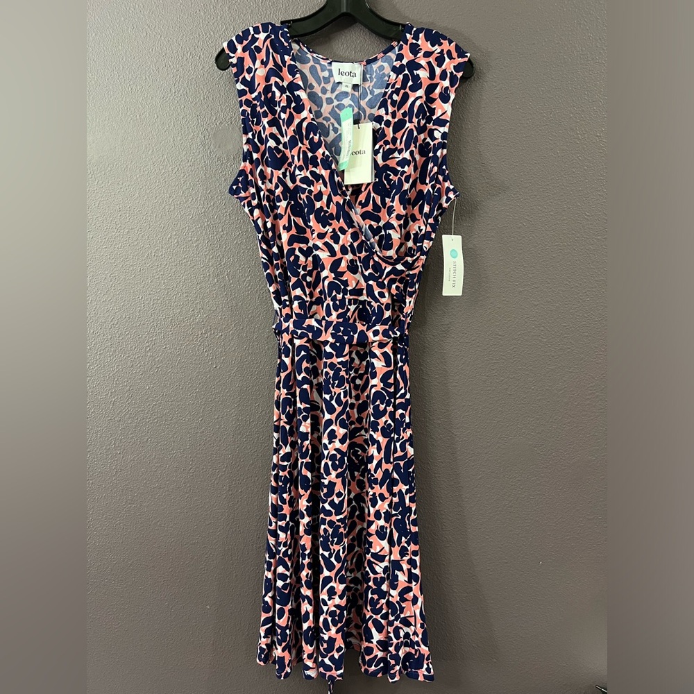 Leota Jersey Wrap Dress Size XL NEW
